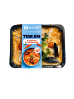 Том ям с крабом и гребешком