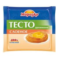 Тесто слоеное дрожжевое Морозко 400 г