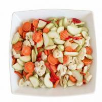 весенная смесь с цукини в тарелке