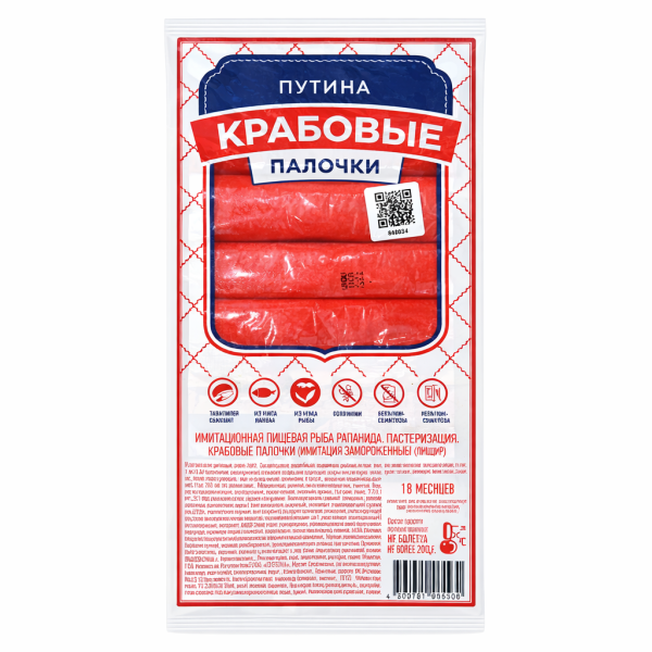 крабовые палочки путина ровные края